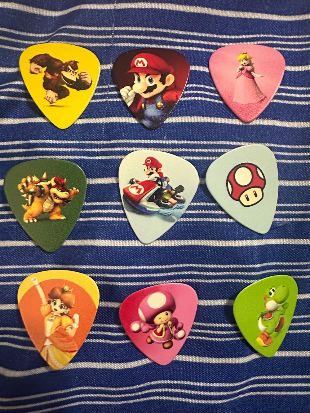 Super Mario Character Guitar Picks - Assorted Colors